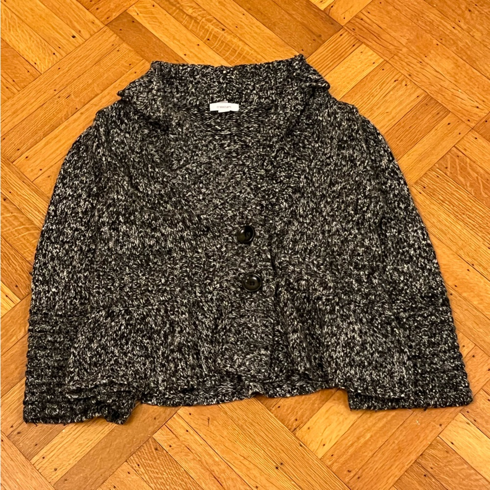 dressbarn Charcoal and Black Knit Sweater